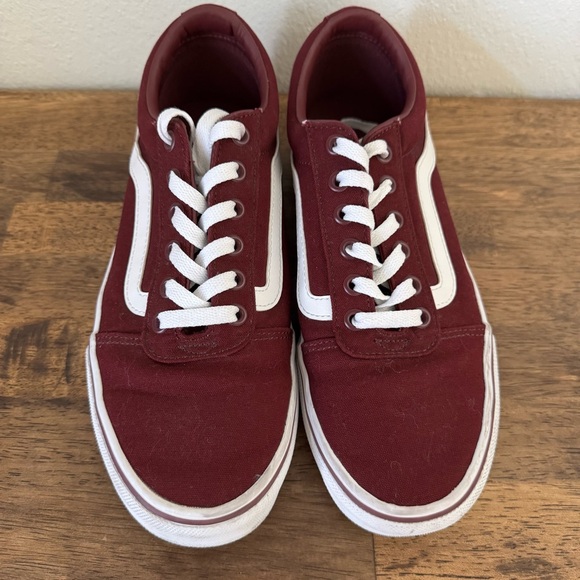 Vans Burgundy Sneakers with White Accents - Picture 4 of 6